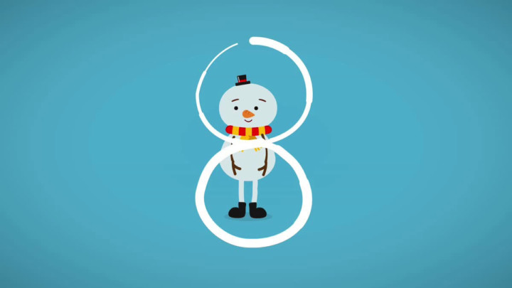Animation vœux Bonhomme de neige